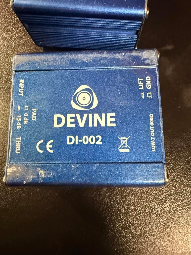 3x Devine DI-002 DI box / direct box, Ophalen, Audio