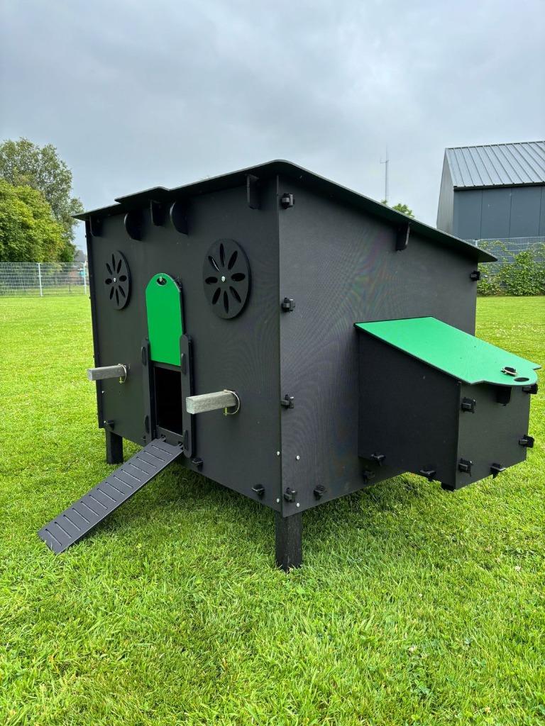 Kunststof Kippenhok Pluverdi Milan superactie 10-20 kip, Ophalen, Nieuw, Kippenhok of Kippenren