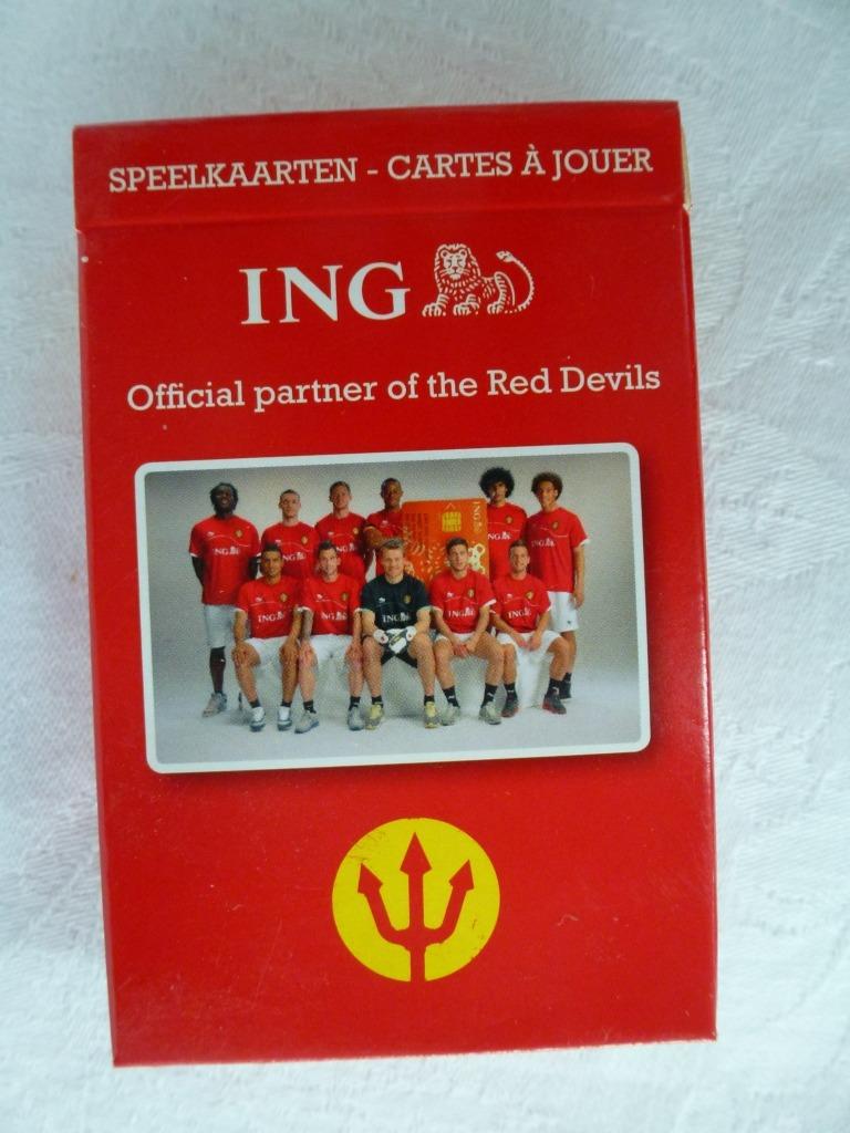 oude speelkaarten ING Rode Duivels nieuw nog in verpakking, Verzamelen, Ophalen of Verzenden, Nieuw, Speelkaart(en)