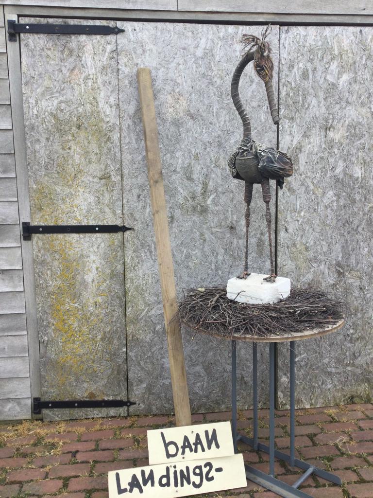 Geboorte ooievaar, Kinderen en Baby's, Kraamcadeaus en Geboorteborden, Ophalen, Zo goed als nieuw