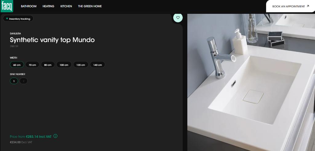 Lavabo Mundo + meuble Mundoc Quebec 60cm, Bricolage & Construction, Sanitaire, Enlèvement, Neuf, Lavabo