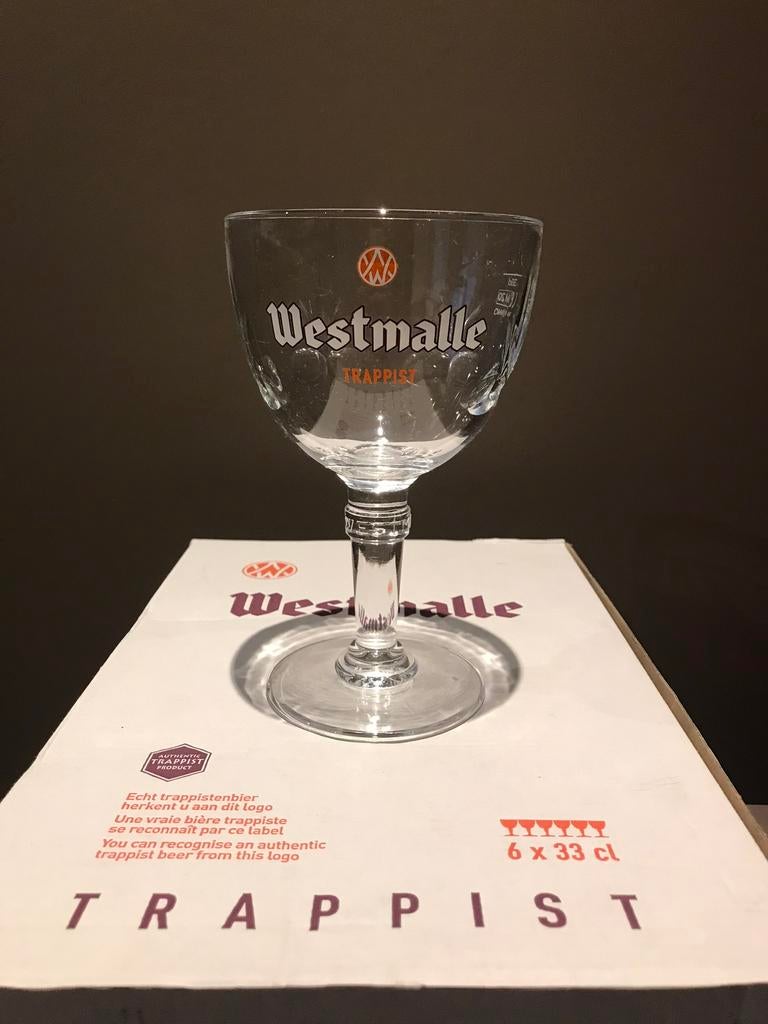Westmalle glazen  8 euro voor 6 nieuwe glazen, Verzamelen, Biermerken, Ophalen of Verzenden, Nieuw