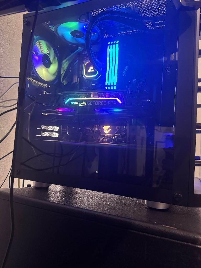 Gaming pc + scherm, 32 GB, Custom Build, 4 Ghz ou plus, Enlèvement