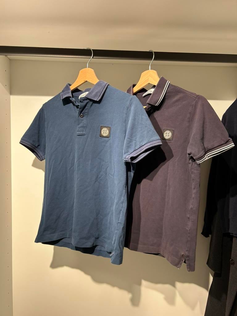 Stone island polo’s, Kleding | Heren, Polo's, Zo goed als nieuw, Maat 46 (S) of kleiner, Blauw, Ophalen of Verzenden