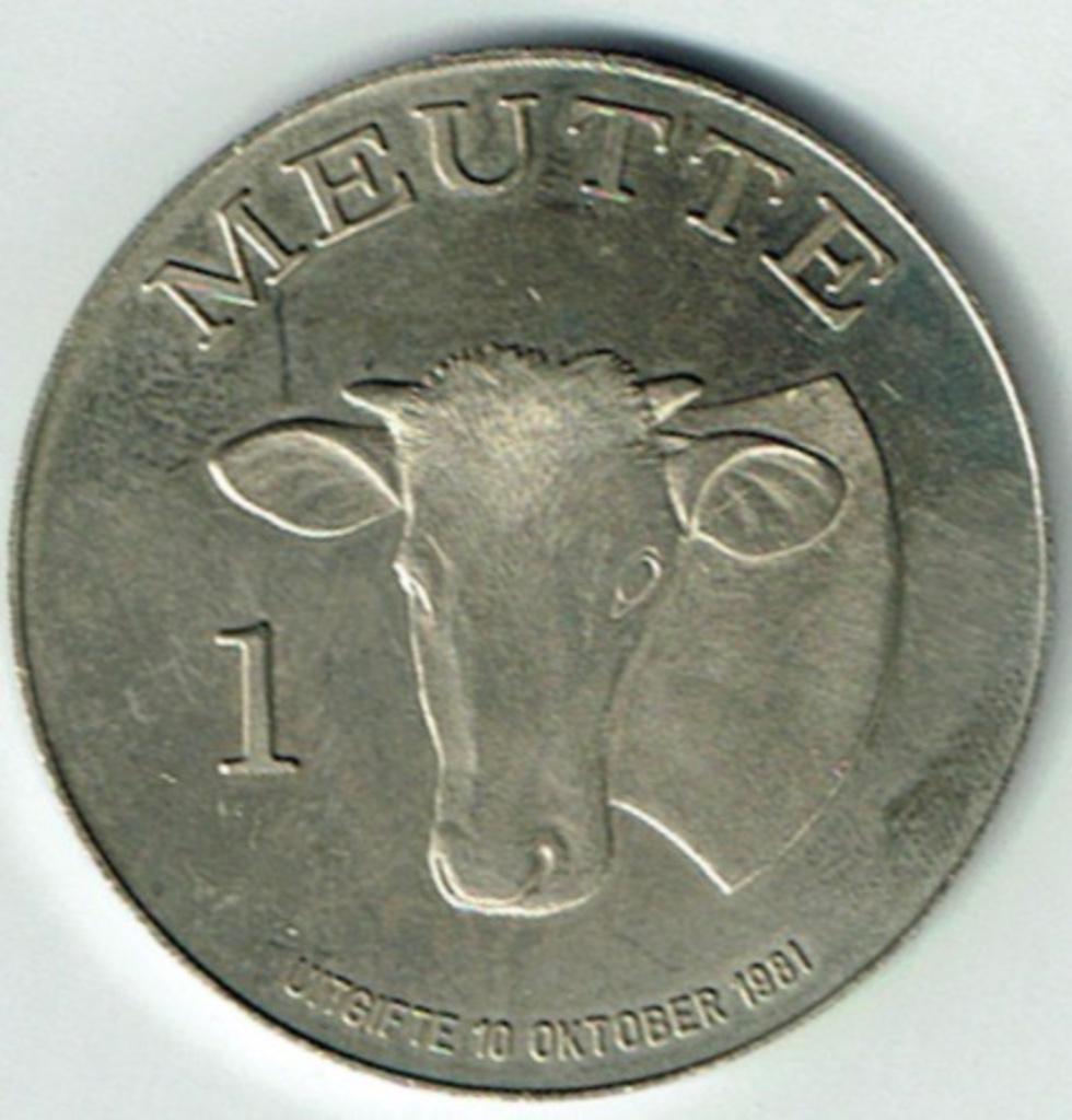 Gemeentepenning Breendonk 1 Meutte 1981, Timbres & Monnaies, Envoi, Autres matériaux