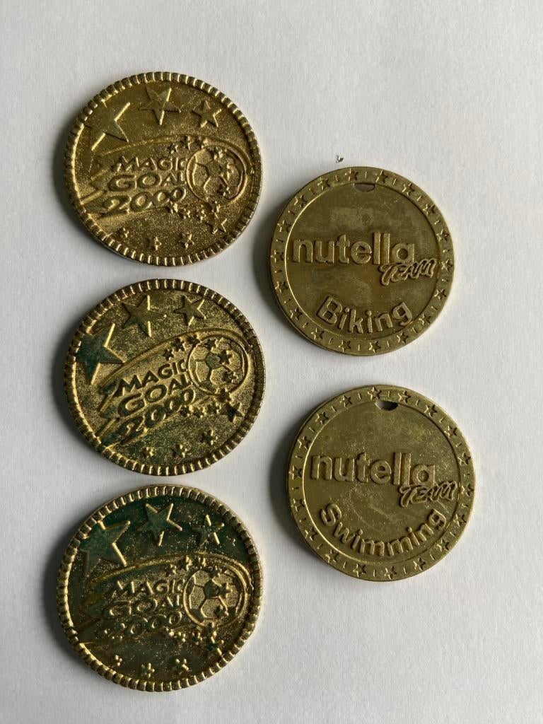 Nutella jetons, Timbres & Monnaies, Pièces & Médailles, Enlèvement ou Envoi, Autres matériaux