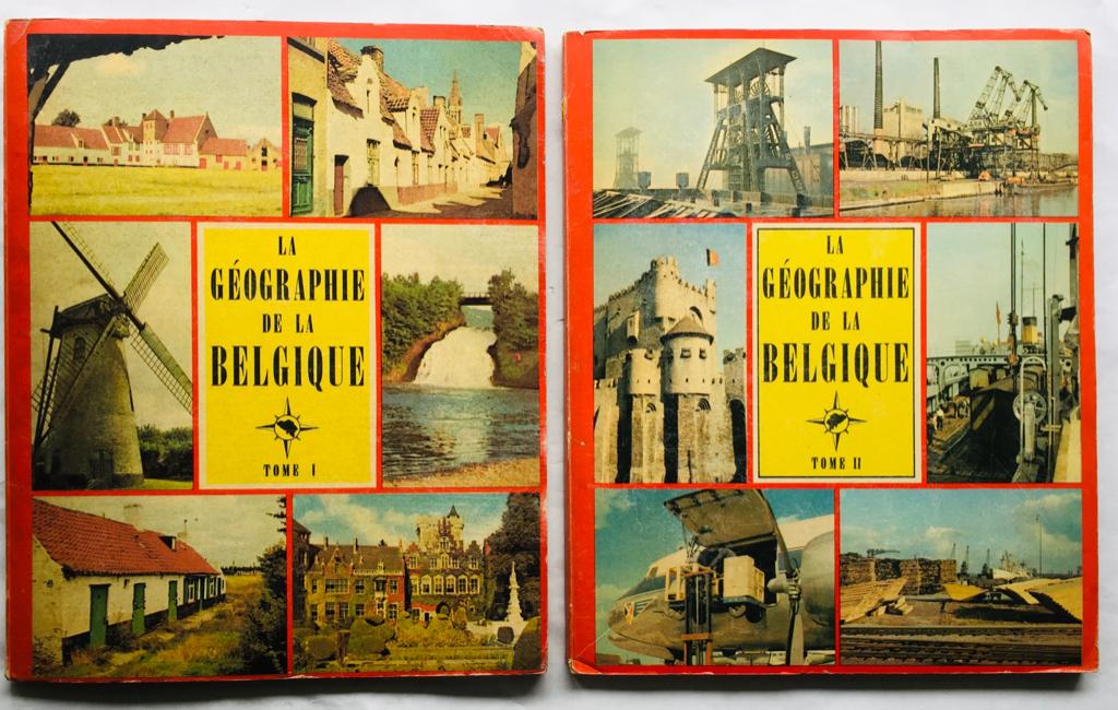 Timbres Tintin : GEOGRAPHIE DE LA BELGIQUE T 1 et 2, Livres, Enlèvement ou Envoi, Utilisé, Album d'images