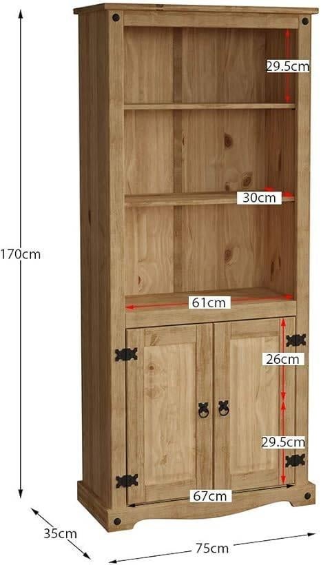 Boekenkast | massief grenen | GRATIS LEVERING, Huis en Inrichting, VIDA DESIGNS, -, Verzenden, -