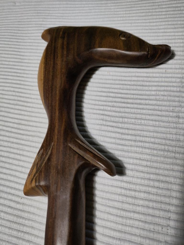 Canne en bois dauphin, Antiquités & Art, Enlèvement