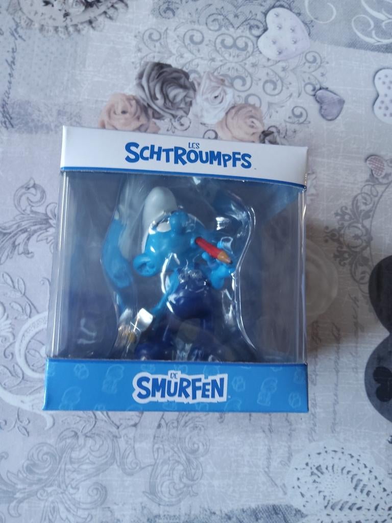 Schtroumpf Bricoleur en Résine, Collections, Schtroumpfs, Enlèvement ou Envoi, Comme neuf, Schtroumpf Bricoleur