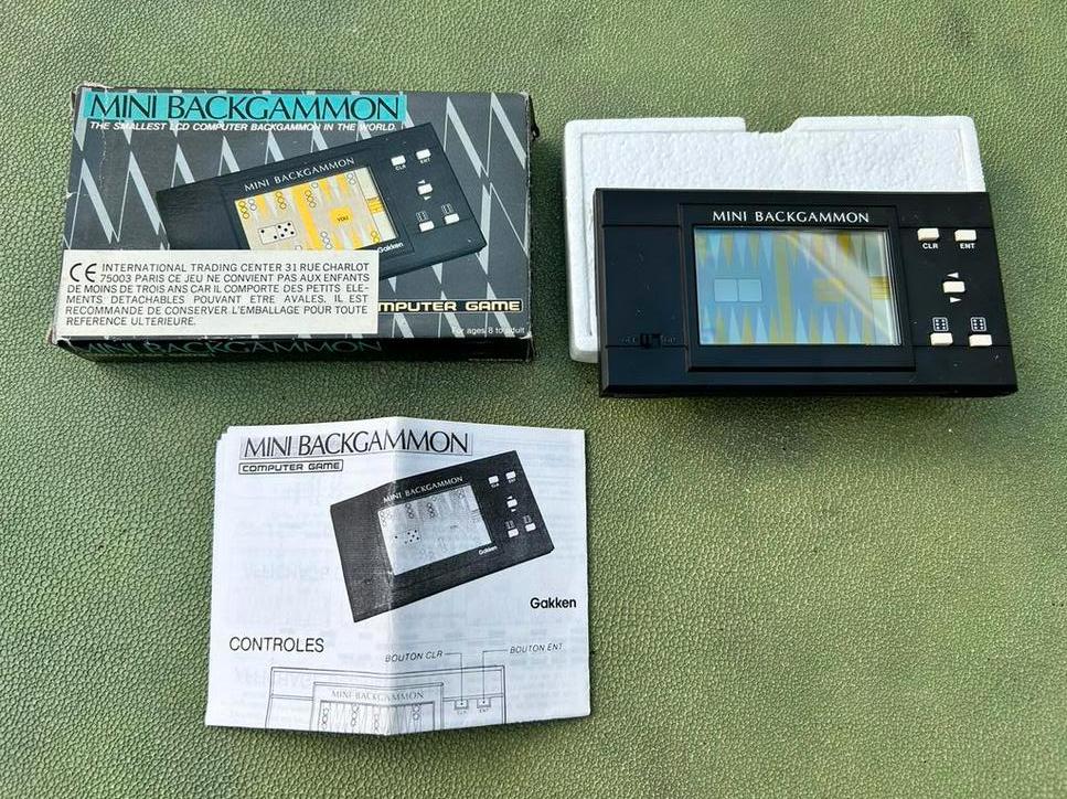 Vintage Mini-backgammon - Gakken, Enlèvement ou Envoi, Utilisé