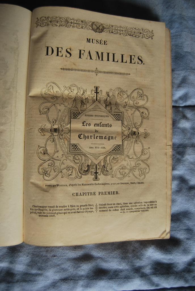 2 Livres Musée des Familles 1838-1845, Antiquités & Art, Enlèvement ou Envoi