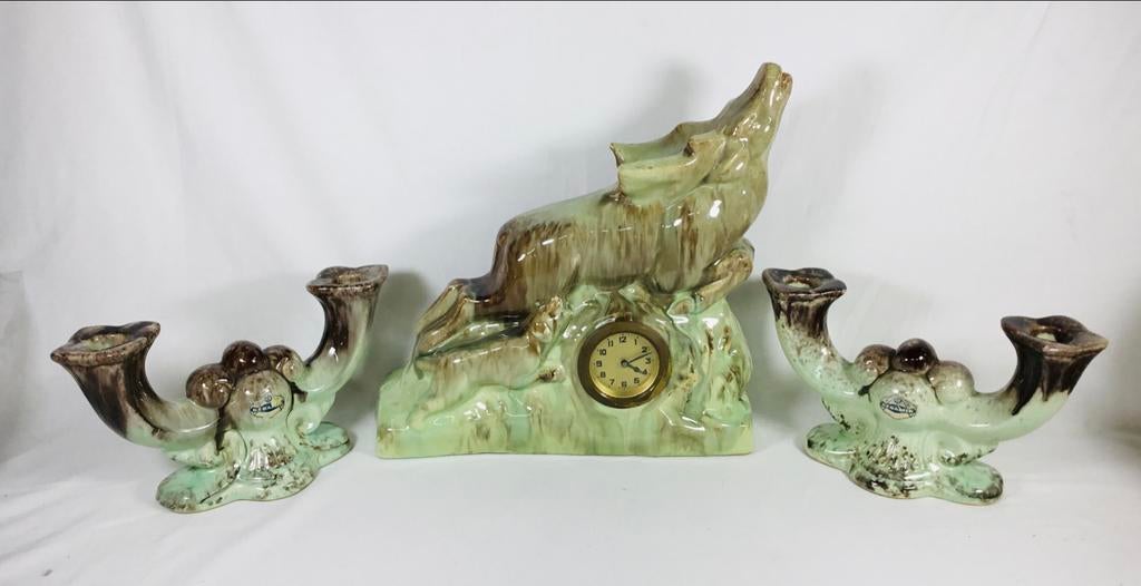 Ensemble de cheminée en céramique antique AK Keramik, Enlèvement ou Envoi