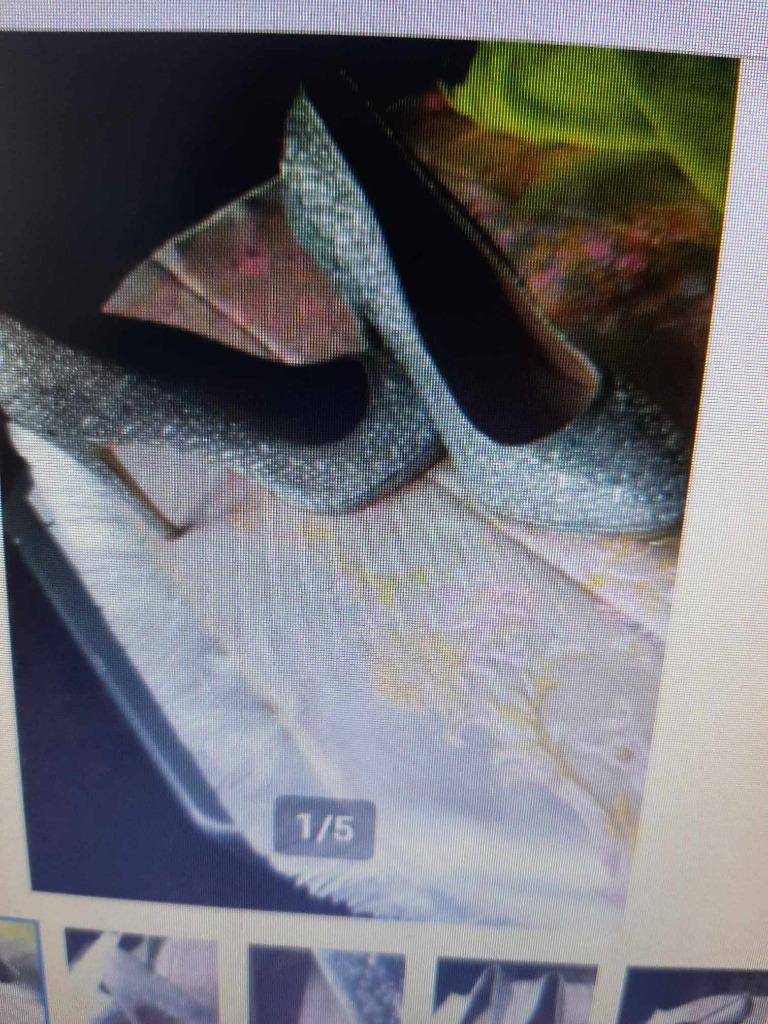 chaussures argentées pour femmes à talon 11,5 cm taille 38, Enlèvement ou Envoi, Autres couleurs, Chaussures à haut talons, Comme neuf