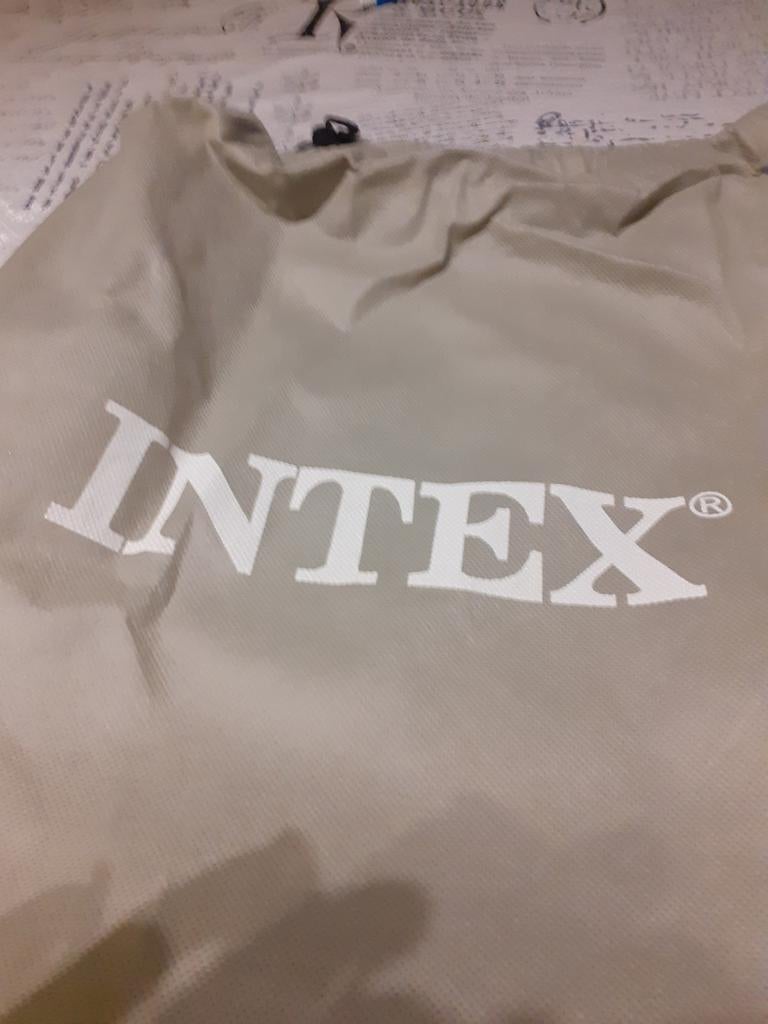 Groene intex eenpersoonsbed luchtbed te koop, Caravans en Kamperen, Ophalen