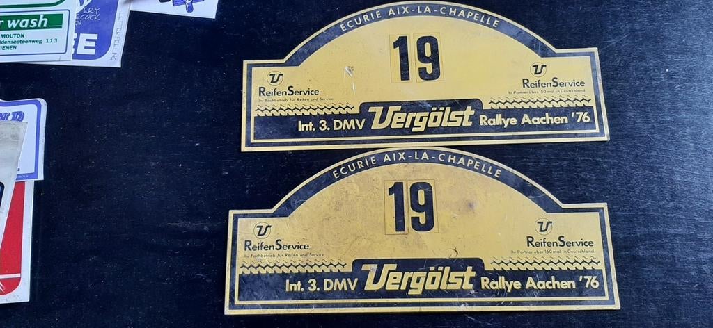 Rally platen  Rallye Aachen 1976, Ophalen of Verzenden, Zo goed als nieuw