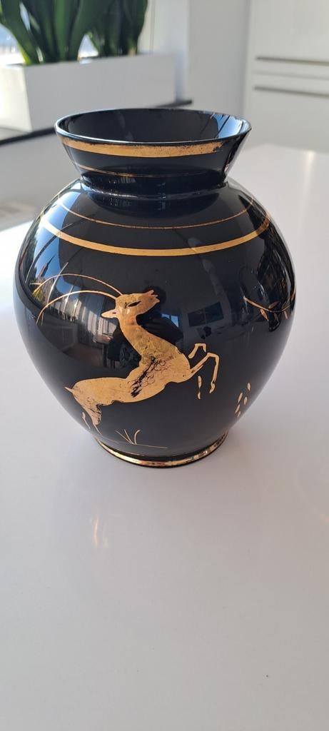 Booms glas 4 vazen, 1 met een stukje af., Ophalen