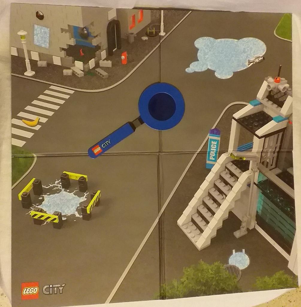 Lego city plaque et loupe, Enfants & Bébés, Jouets | Duplo & Lego, Enlèvement ou Envoi, Comme neuf, Lego