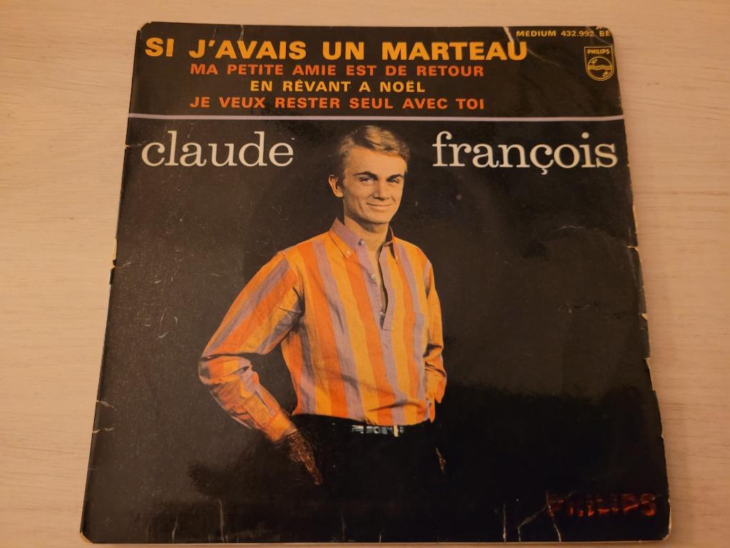disque vinyl 45 tours Claude François ‎– Si J'avais Un Marte, CD & DVD, Enlèvement ou Envoi, Comme neuf
