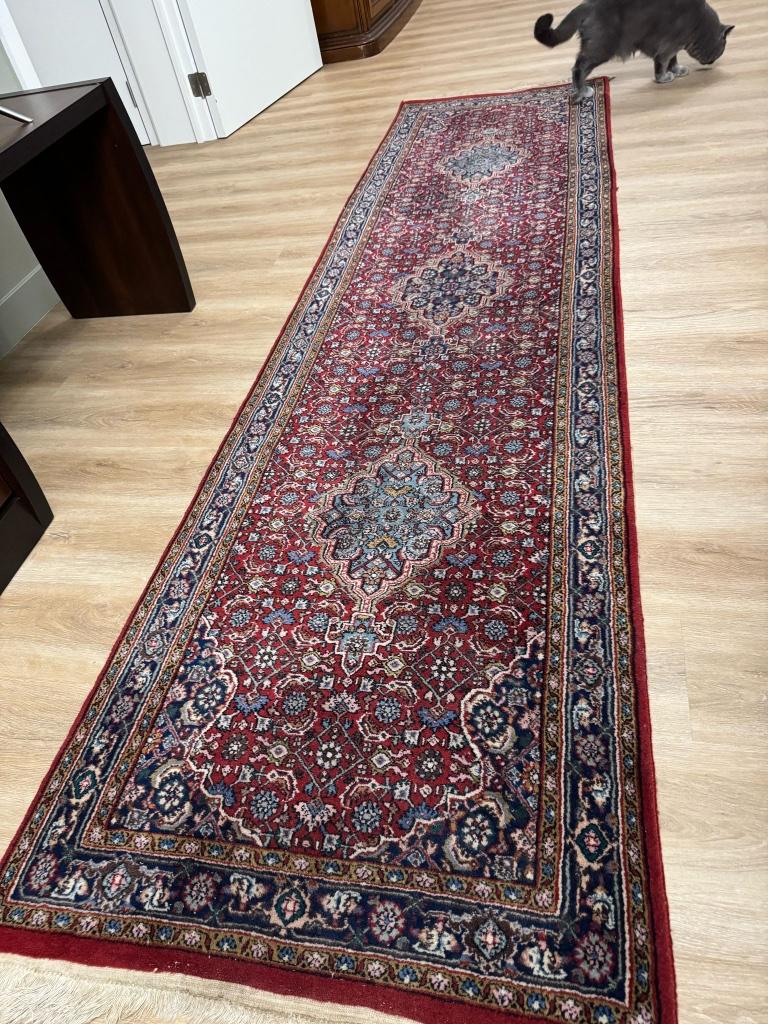 Bidjar handgeknoopt tapijt, Ophalen, Gebruikt, 200 cm of meer, 50 tot 100 cm