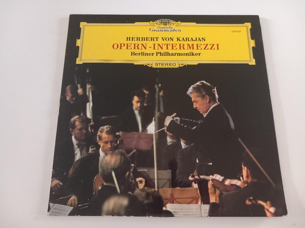Vinyl LP von Karajan Opern-Intermezzi Filharmonie Berlijn, Cd's en Dvd's, Vinyl | Klassiek, Verzenden, 12 inch