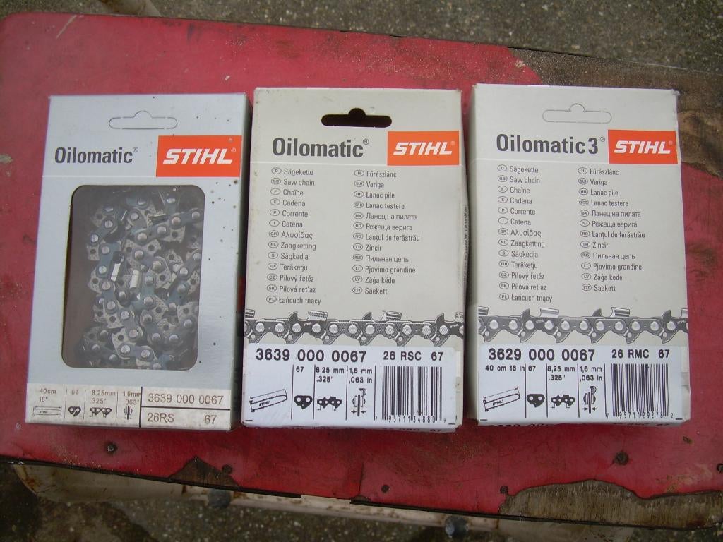 nieuwe ketting voor zaag  325,  404, nieuwe rond vijlen, Enlèvement, Neuf