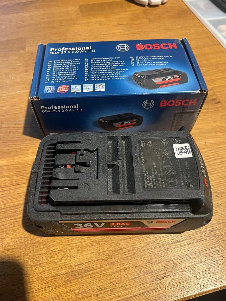 Bosch Batterij GBA 36V 2,0Ah H-B (2stuks), Ophalen of Verzenden, Nieuw