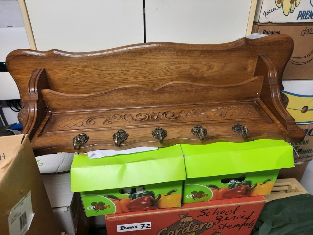 Porte-manteau ancien en chêne., Enlèvement, Comme neuf