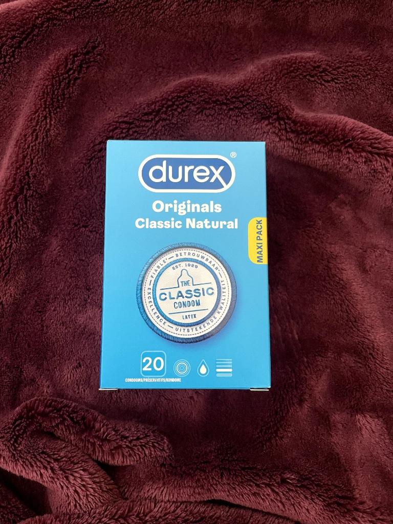 Durex Classic Natural - 20 condooms, Ophalen of Verzenden, Nieuw