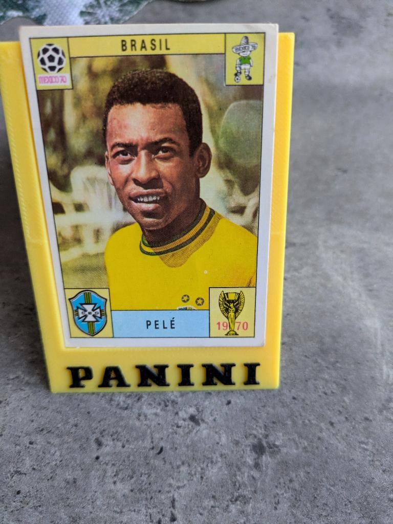Panini KAART prent anno 1970 voetbal WK Mexico 70 PELE, Verzenden, Zo goed als nieuw