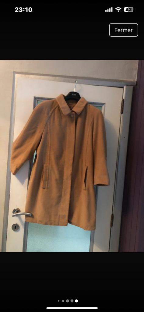 Delmod manteau mi long de qualité laine/angora 38/40, Enlèvement ou Envoi, Comme neuf