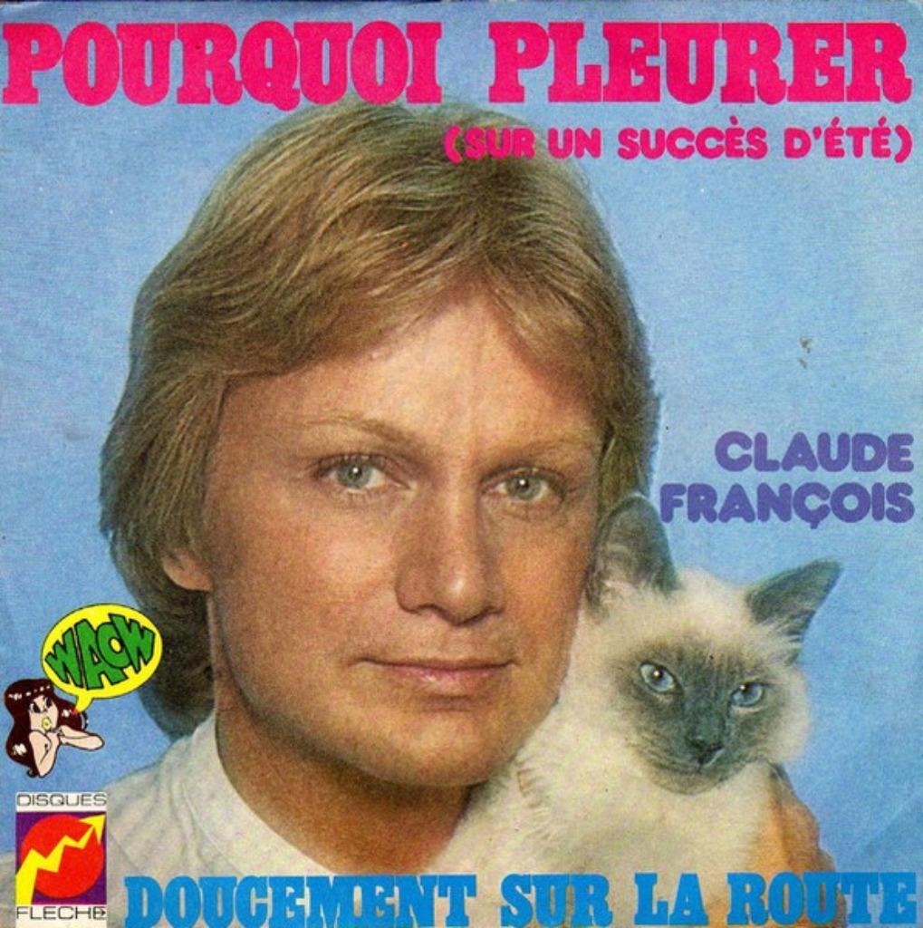 Lot de 5 vinyles en 45T de Claude François, Envoi, Utilisé, 10 pouces