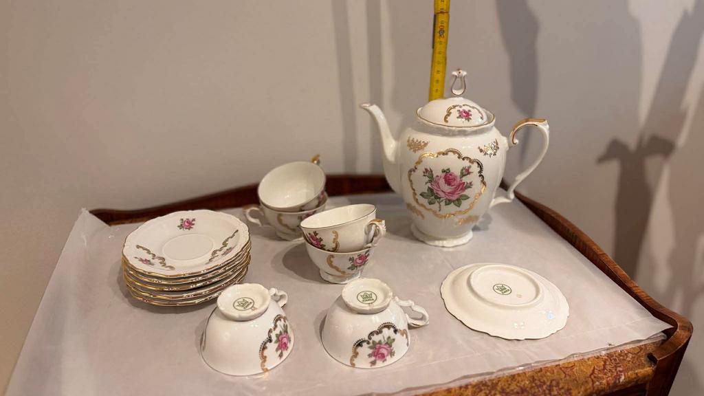 Service à café dessin « rose », Ophalen