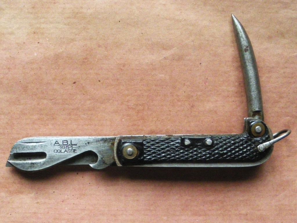 Canif ABL 1951 coutellerie Colasse Gembloux Belgisch zakmes, Collections, Envoi, Armée de terre, Couteau ou Poignard