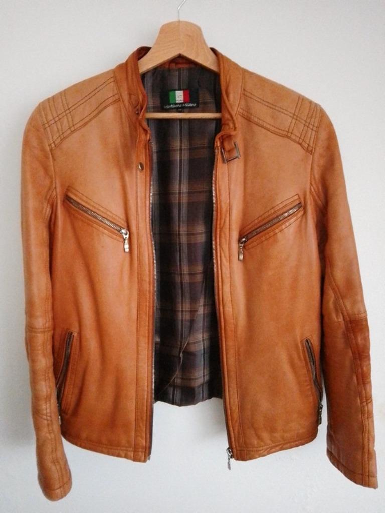 Blouson en cuir Ventiuno, Vêtements | Hommes, Enlèvement ou Envoi, Brun, Porté, Taille 48/50 (M)