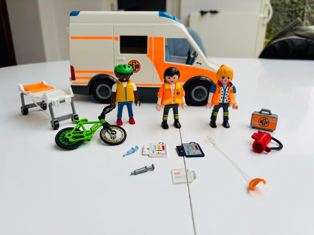 Playmobil city life ambulance, Ophalen of Verzenden, Gebruikt, Los Playmobil