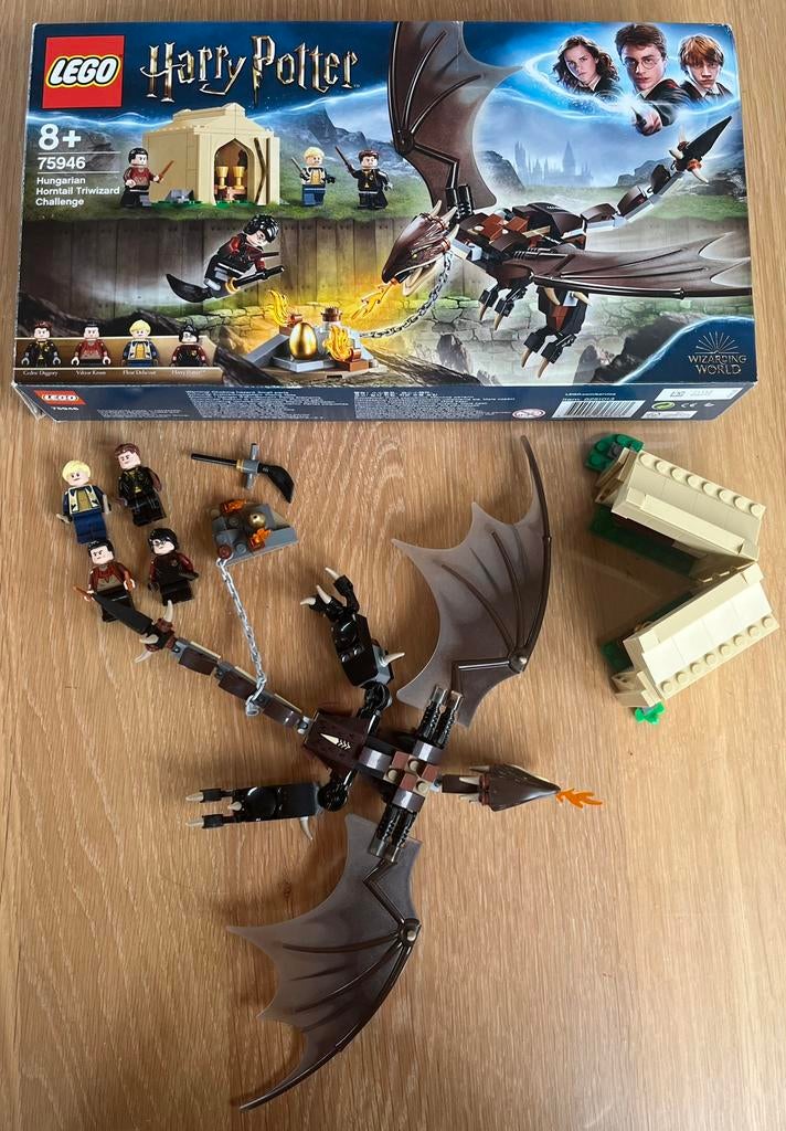 Lego Harry Potter 75946 hoornstaart, Ophalen of Verzenden, Zo goed als nieuw, Complete set, Lego