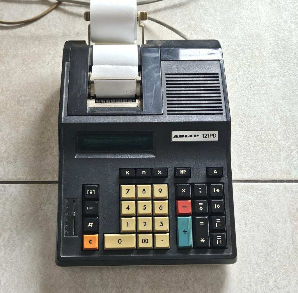 ADLER 121 PD vintage rekenmachine met printer, Verzamelen, Ophalen of Verzenden, Computers en Rekenmachines
