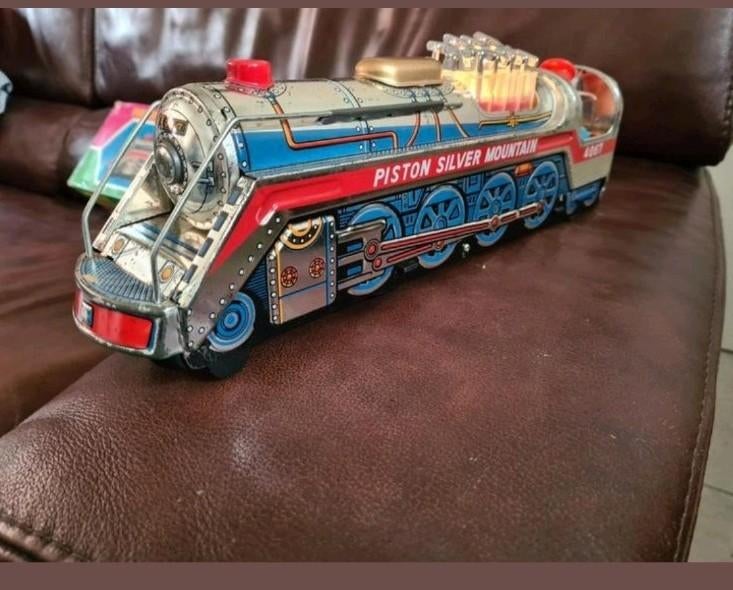 Train en étain Silver Mountain Express, longueur 38 cm, Enlèvement ou Envoi