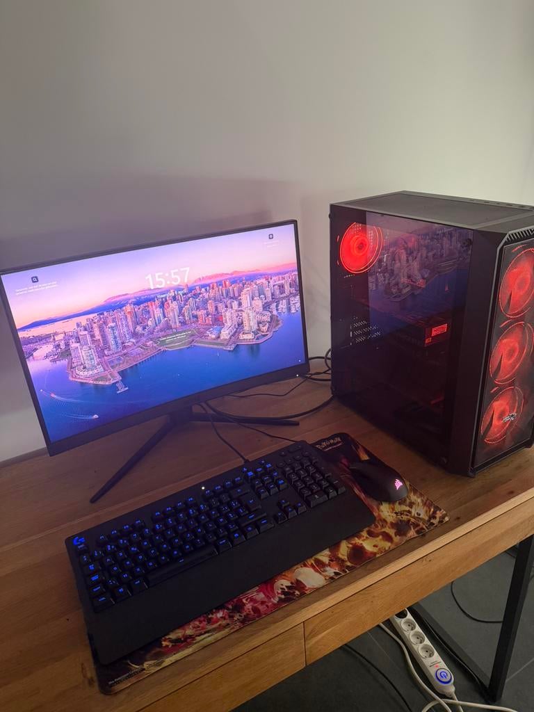 Gaming setup msi scherm,muis,toetsenbord , geforce rtx 5060, Computers en Software, Desktop Pc's, Ophalen, Nieuw, Gaming