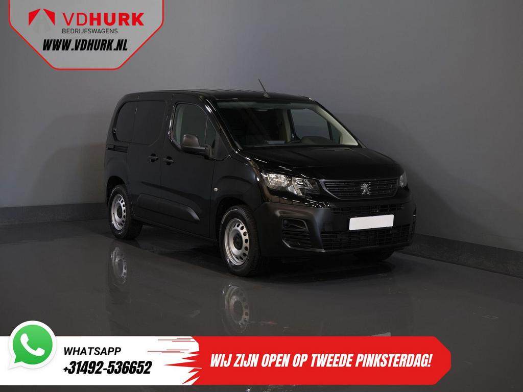Peugeot e-Partner 50 kWh 280 km WLTP Standkachel/ Snellader/, Achat, Carnet d'entretien, Automatique, Noir