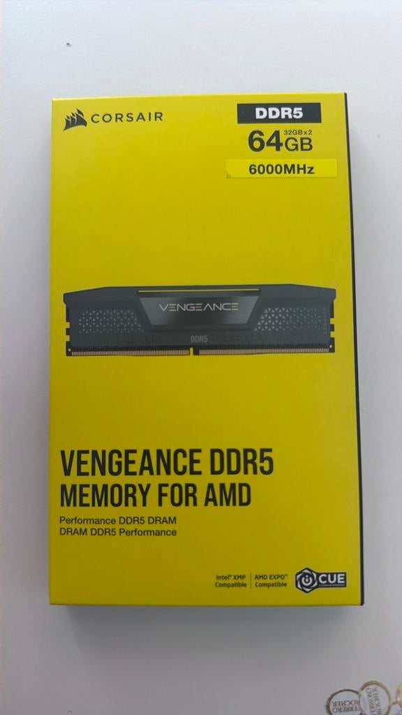 Corsair vengeance DDR5 ongeopend 64GB 6000mhz, Nieuw, Ophalen of Verzenden, Desktop, DDR5