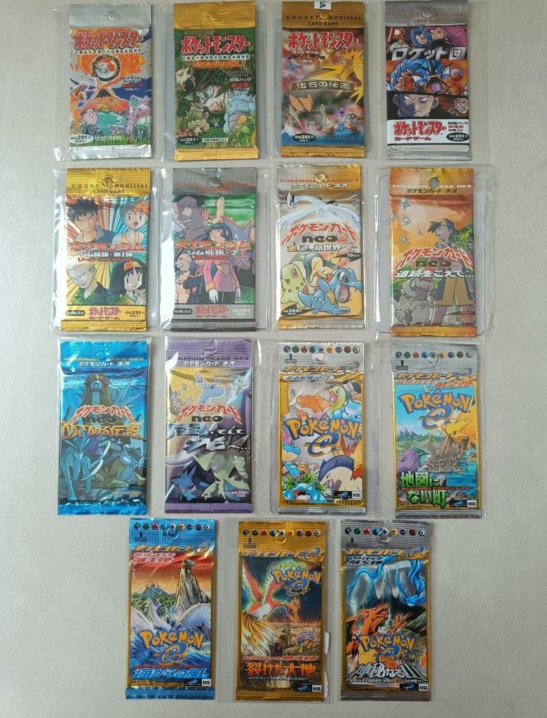 Pokémon Japans booster lot van base set tot Skyridge, Enlèvement ou Envoi, Booster