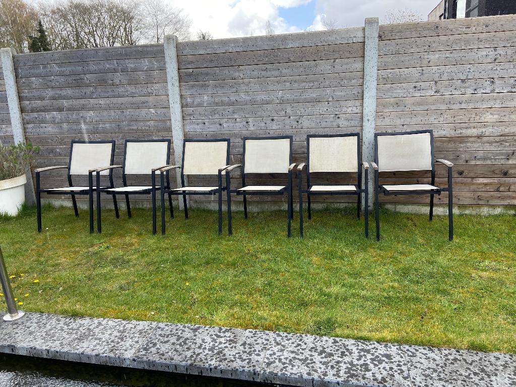 Tuinstoel, Tuin en Terras, Ophalen, Gebruikt, Textileen, Stapelbaar