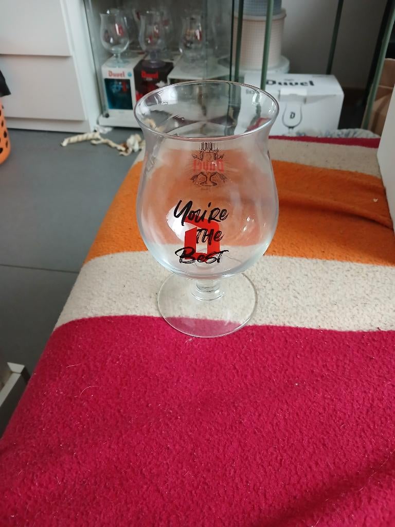 Duvel glas you're the best, Verzamelen, Ophalen, Zo goed als nieuw, Bierglas