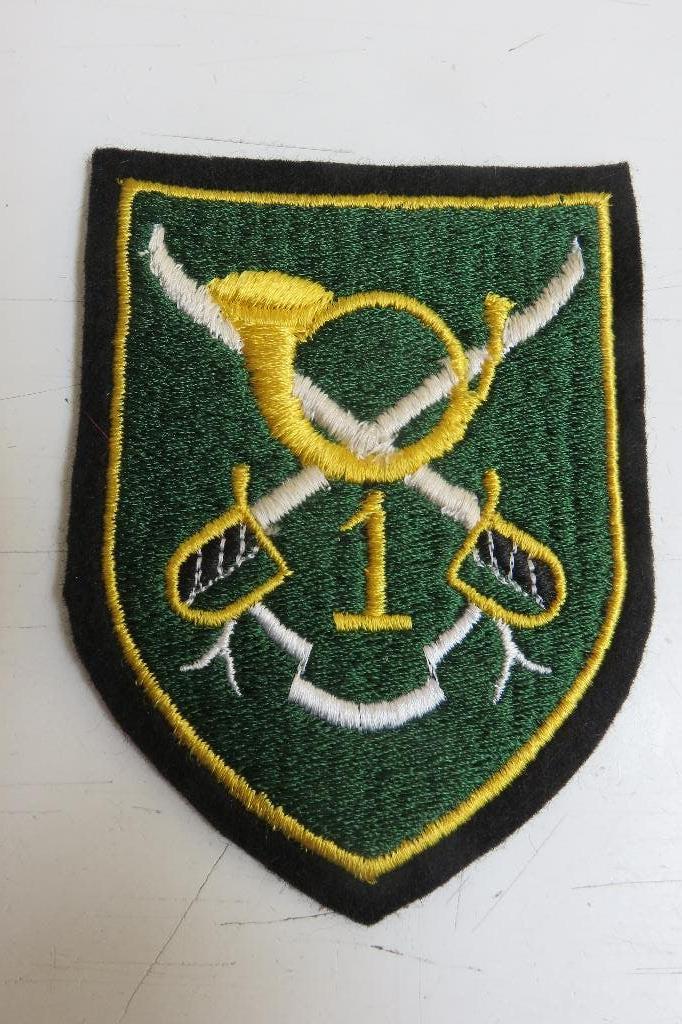 1st Jagers te paard patch, Ophalen of Verzenden, Landmacht, Embleem of Badge