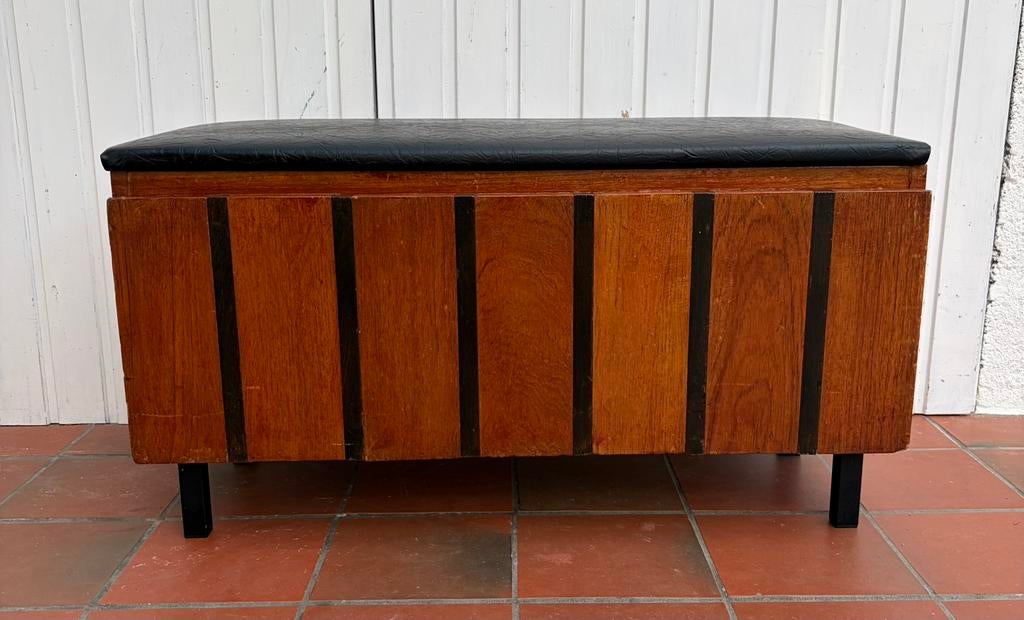 Coffre / banc vintage, Enlèvement, Utilisé