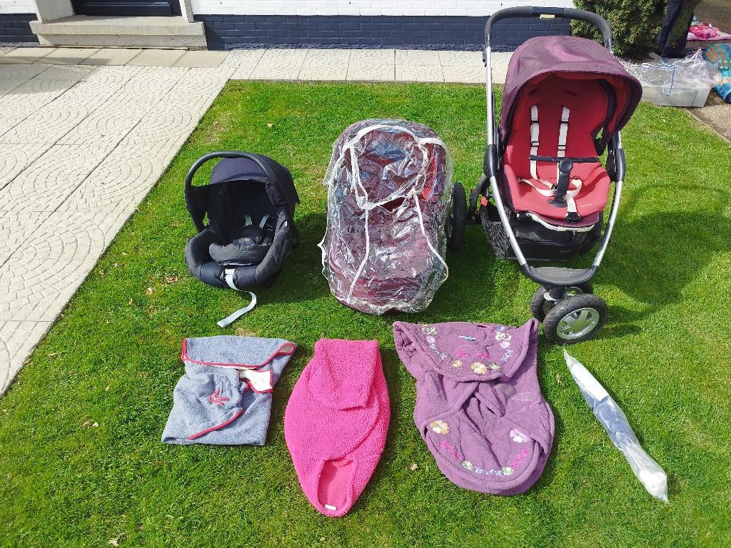 Buggy, kinderwagen en maxicosi - 1 volledige set met extra s, Enfants & Bébés, Enlèvement, Utilisé, Poussette, Maxi-Cosi