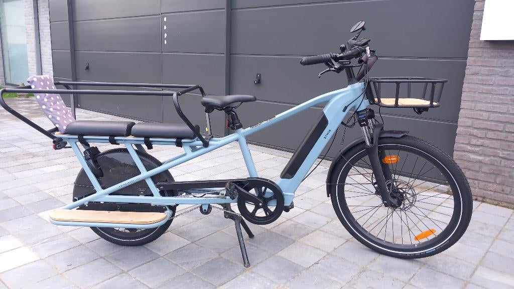 Longtail fiets, 2 zitjes, Gebruikt, Mandje, Ophalen