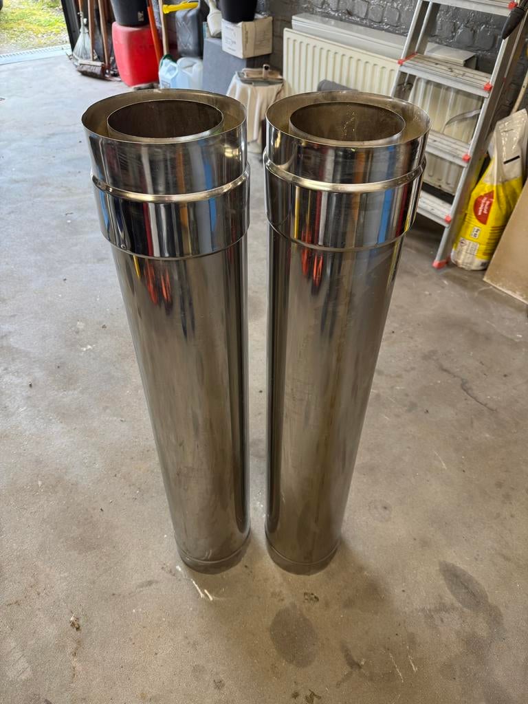 Buse inox à double parois, Bricolage & Construction, Enlèvement, Neuf, Inox, Buse droite